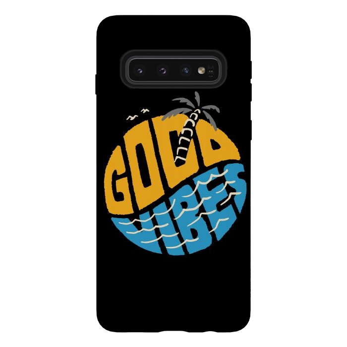 Galaxy S10 StrongFit Good Vibes Typo by Afif Quilimo