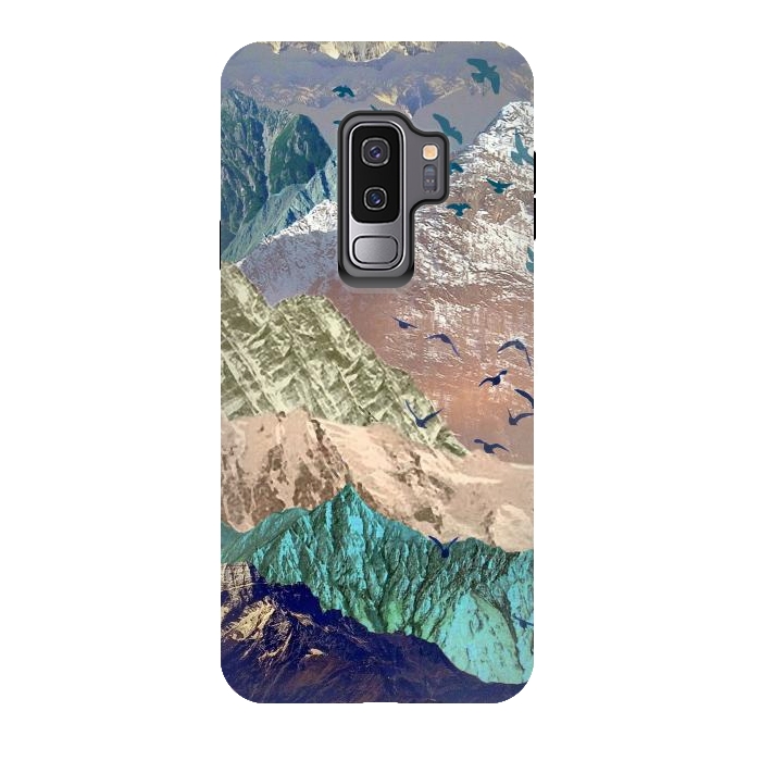 Galaxy S9 plus StrongFit Utopia Mountain landscape art by Oana 