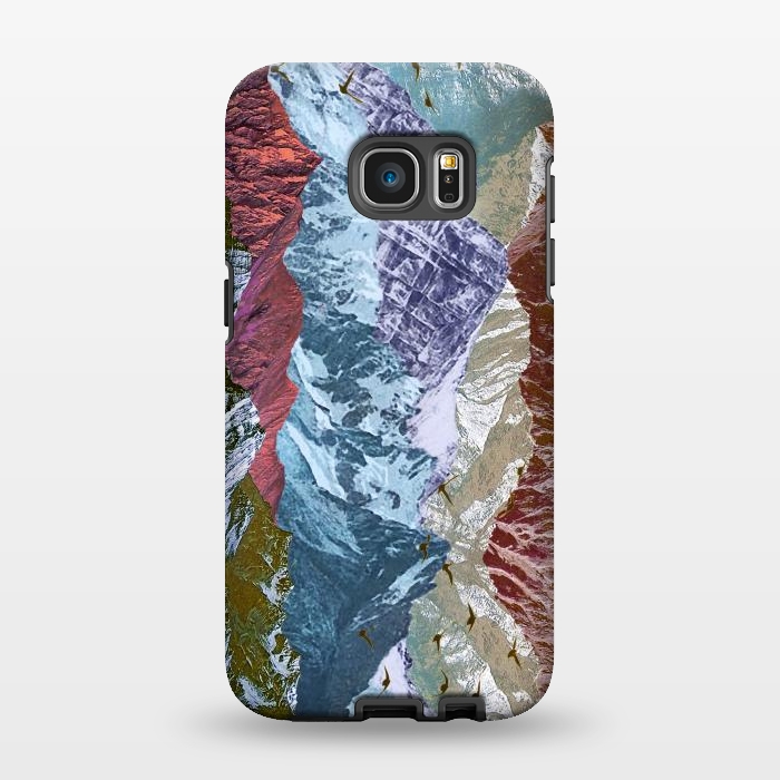 Galaxy S7 EDGE StrongFit Modern mountain landscape collage art by Oana 