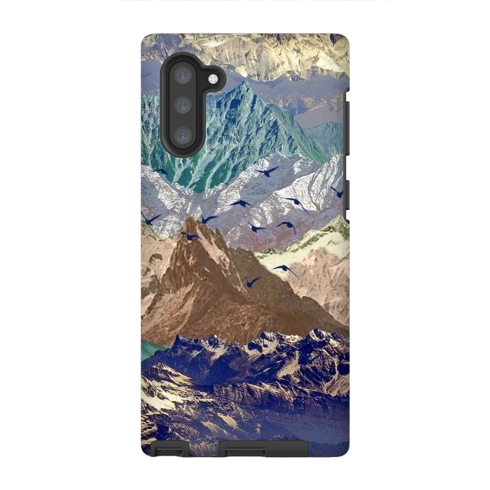 Galaxy Note 10 StrongFit Mountain landscape utopic nature collage  by Oana 