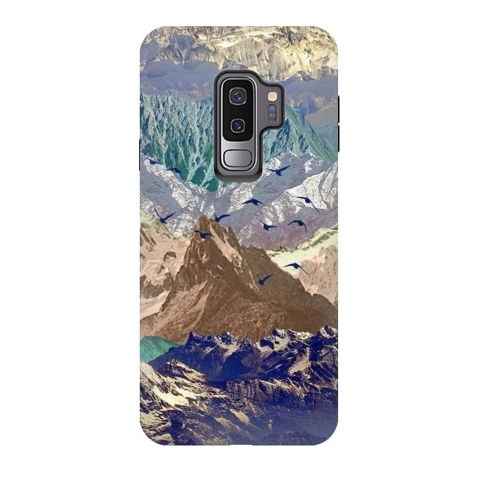 Galaxy S9 plus StrongFit Mountain landscape utopic nature collage  by Oana 