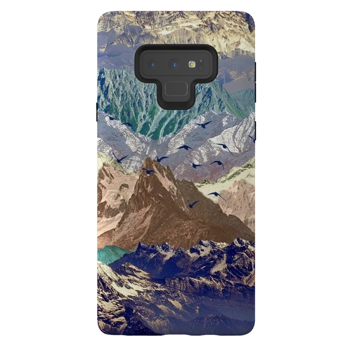 Galaxy Note 9 StrongFit Mountain landscape utopic nature collage  by Oana 