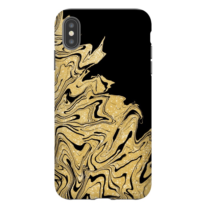 iPhone Xs Max StrongFit Gold marble by Jms