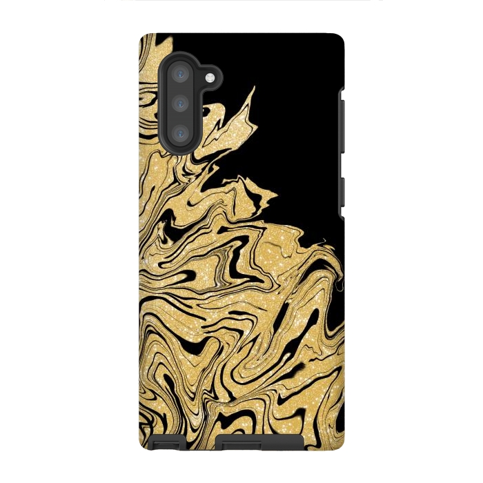 Galaxy Note 10 StrongFit Gold marble by Jms
