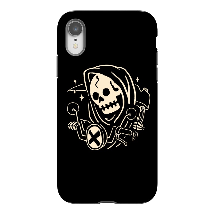 iPhone Xr StrongFit Grim Biker by Afif Quilimo