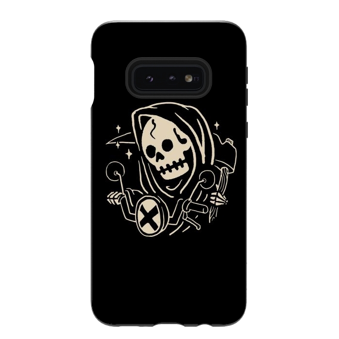 Galaxy S10e StrongFit Grim Biker by Afif Quilimo
