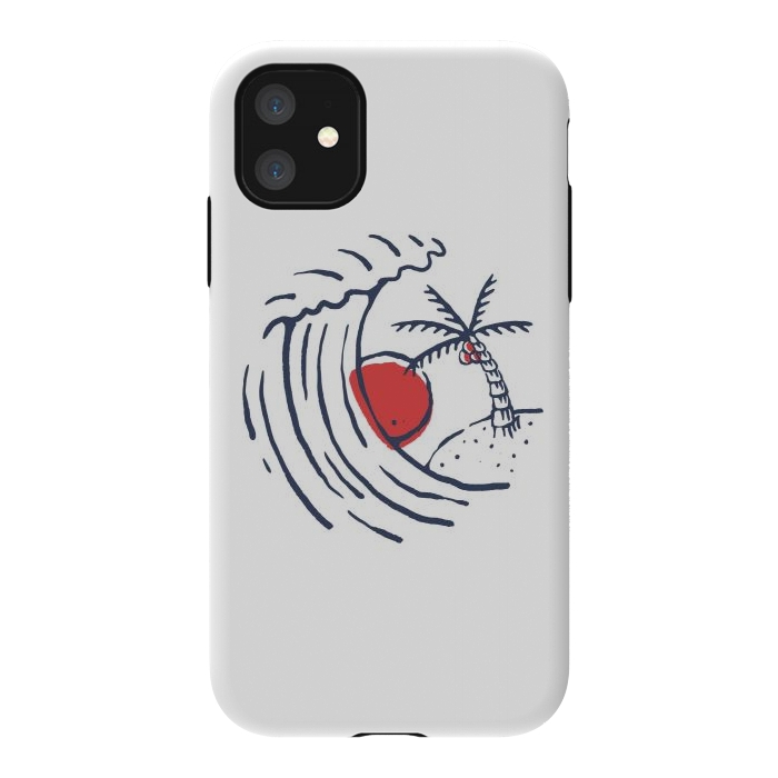 iPhone 11 StrongFit Great Wave 1 by Afif Quilimo