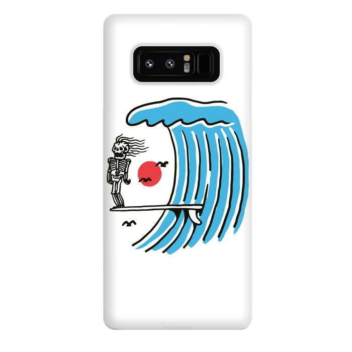 Galaxy Note 8 StrongFit Funny Surf Nose by Afif Quilimo
