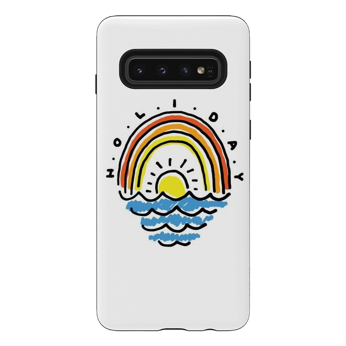 Galaxy S10 StrongFit Holiday Beach by Afif Quilimo