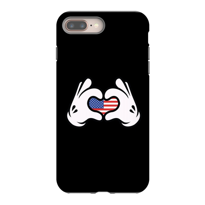 iPhone 7 plus StrongFit Hand Symbol of Love America by Afif Quilimo