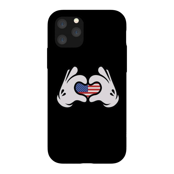 iPhone 11 Pro StrongFit Hand Symbol of Love America by Afif Quilimo
