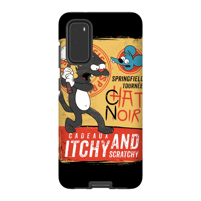 Galaxy S20 StrongFit Chat Noir Simpsons by Ilustrata