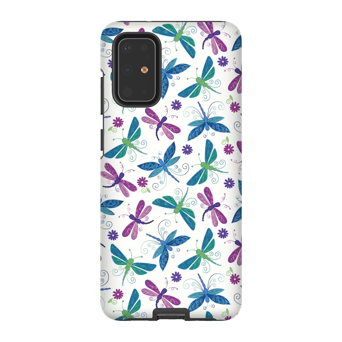 Galaxy S20 Plus StrongFit Dragonflies by TracyLucy Designs
