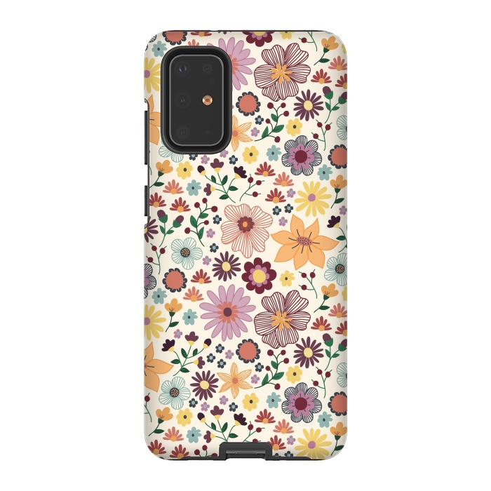 Galaxy S20 Plus StrongFit Wild Bloom by TracyLucy Designs