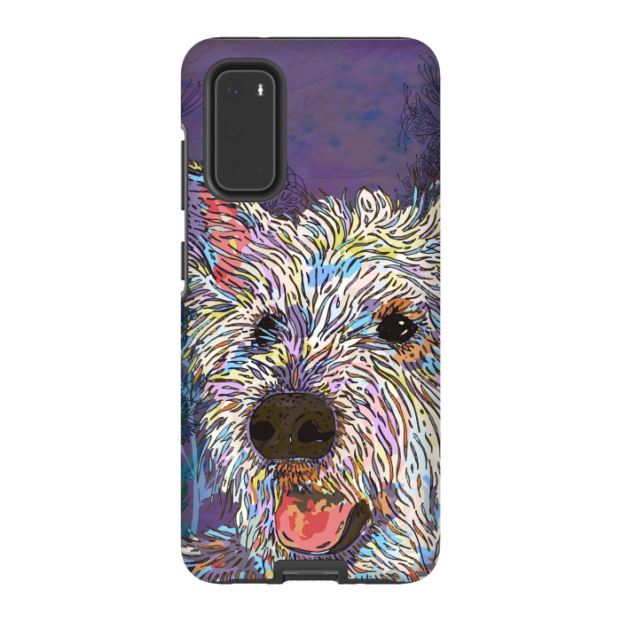 Galaxy S20 StrongFit West Highland Terrier (Westie) by Lotti Brown