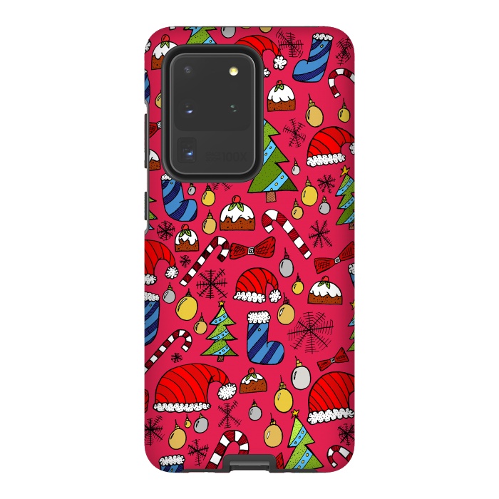 Galaxy S20 Ultra StrongFit The Christmas Pattern by Steve Wade (Swade)