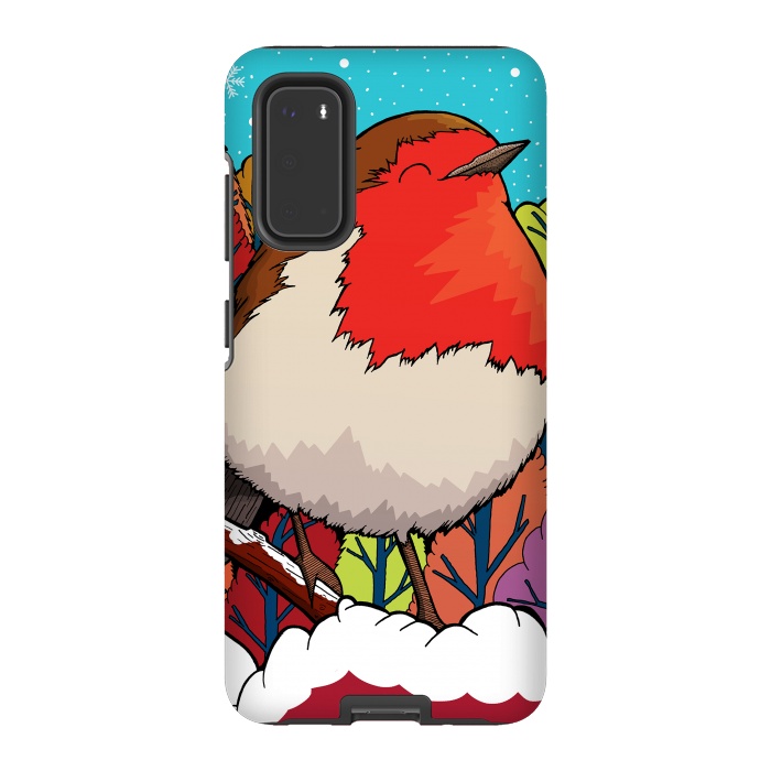 Galaxy S20 StrongFit The Big Red Robin by Steve Wade (Swade)
