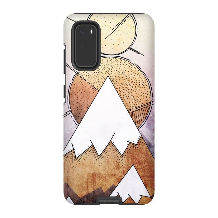 Galaxy S20 StrongFit Metal Mountains by Steve Wade (Swade)