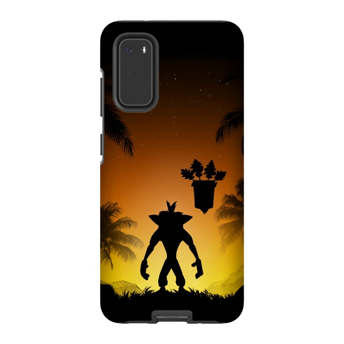Galaxy S20 StrongFit Protector of the island by Denis Orio Ibañez