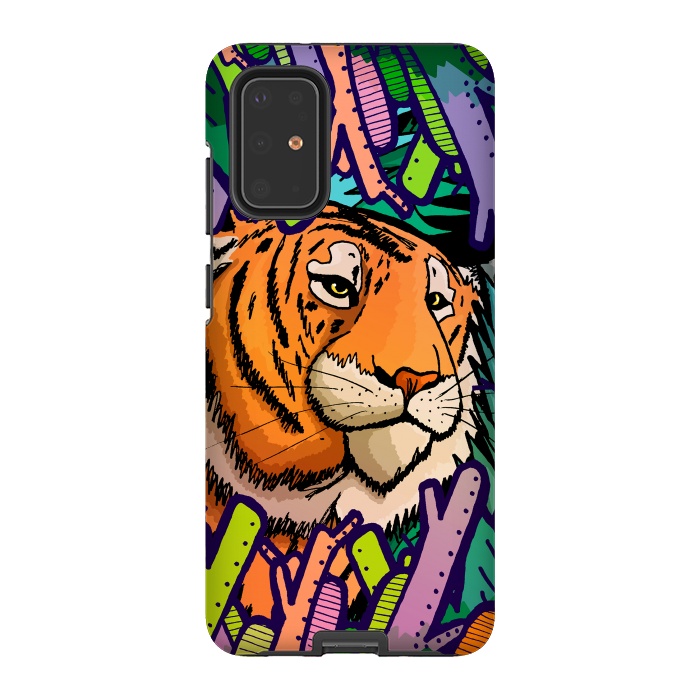 Galaxy S20 Plus StrongFit Tiger in the undergrowth  by Steve Wade (Swade)