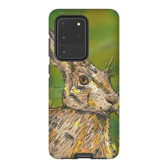 Galaxy S20 Ultra StrongFit Summer Hare by Lotti Brown