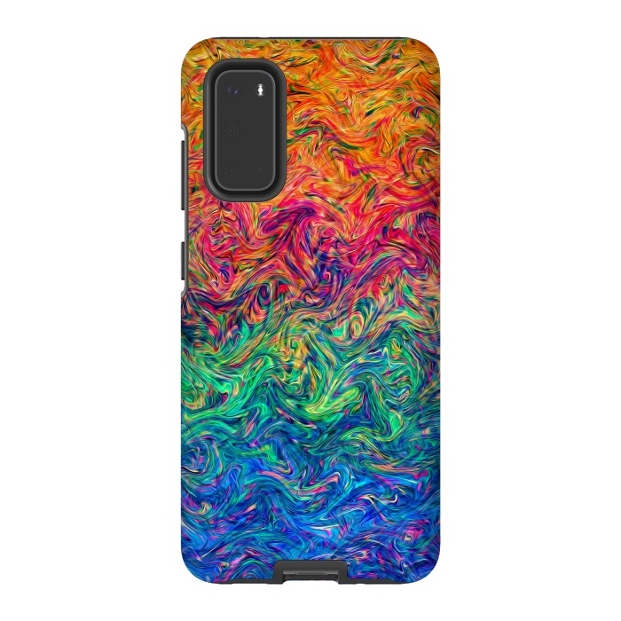 Galaxy S20 StrongFit Fluid Colors G249 by Medusa GraphicArt