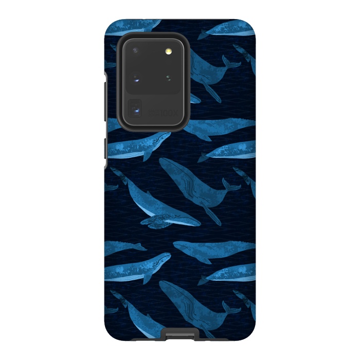 Galaxy S20 Ultra StrongFit Whales in the Deep by Noonday Design