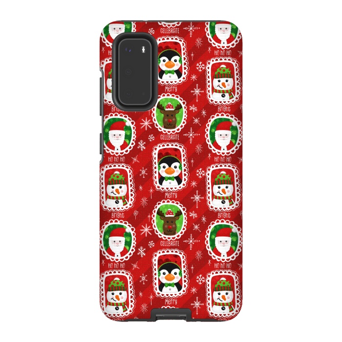 Galaxy S20 StrongFit Santa and Friends by Noonday Design