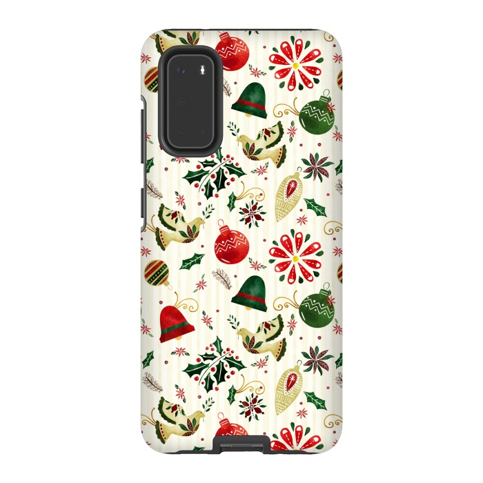 Galaxy S20 StrongFit Ornate Christmas Ornaments by Noonday Design