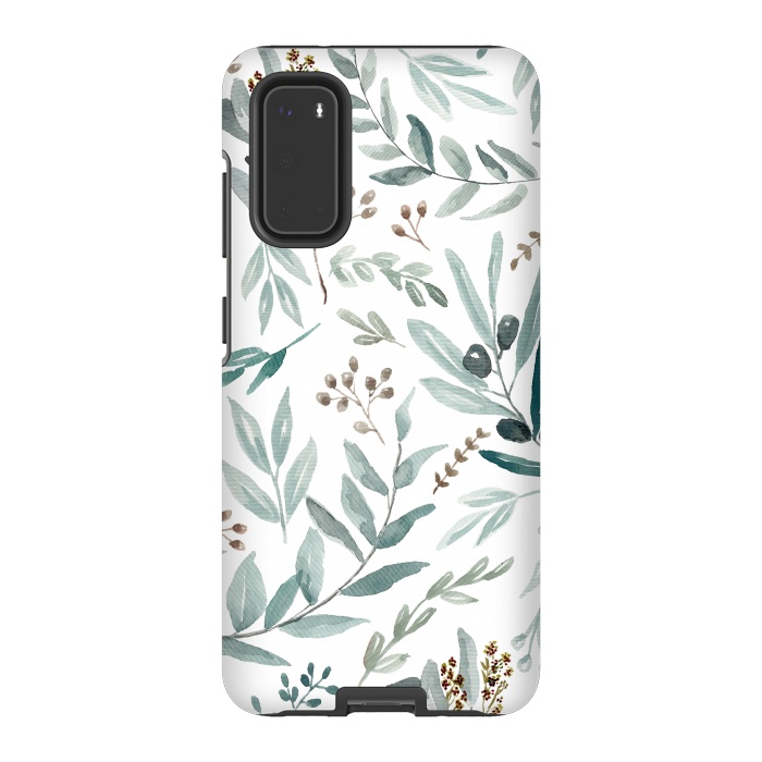 Galaxy S20 StrongFit Eucalyptus Pattern by Anis Illustration