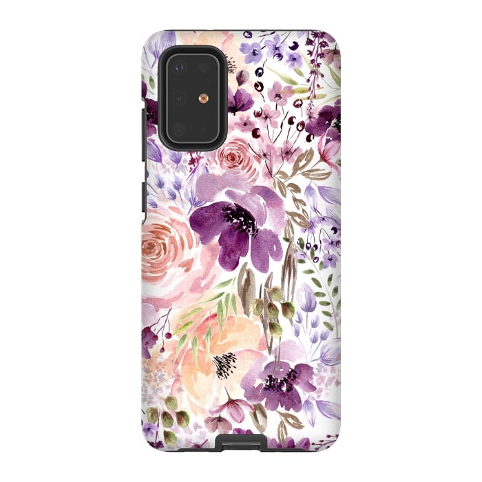 Galaxy S20 Plus StrongFit Floral Chaos by Anis Illustration