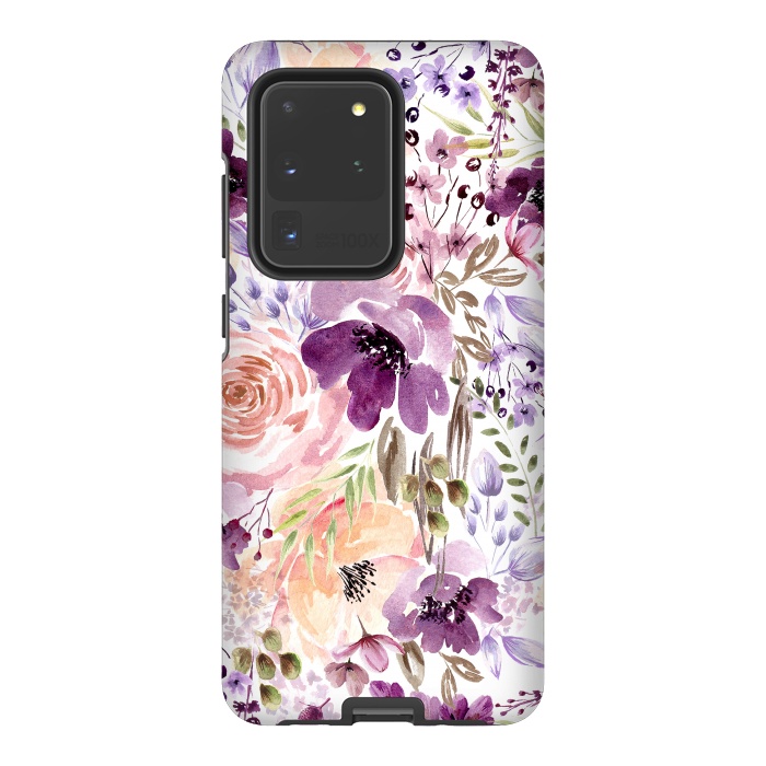 Galaxy S20 Ultra StrongFit Floral Chaos by Anis Illustration