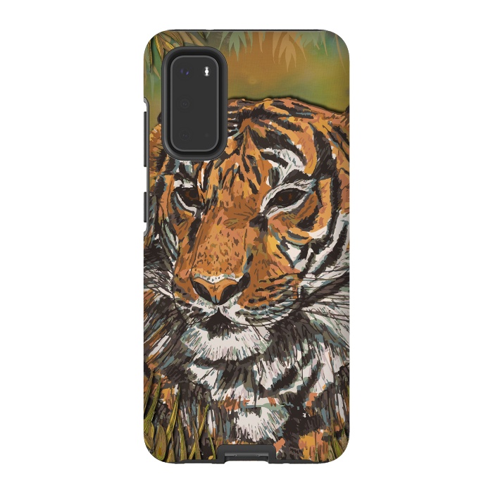 Galaxy S20 StrongFit Tiger by Lotti Brown