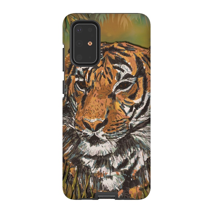 Galaxy S20 Plus StrongFit Tiger by Lotti Brown