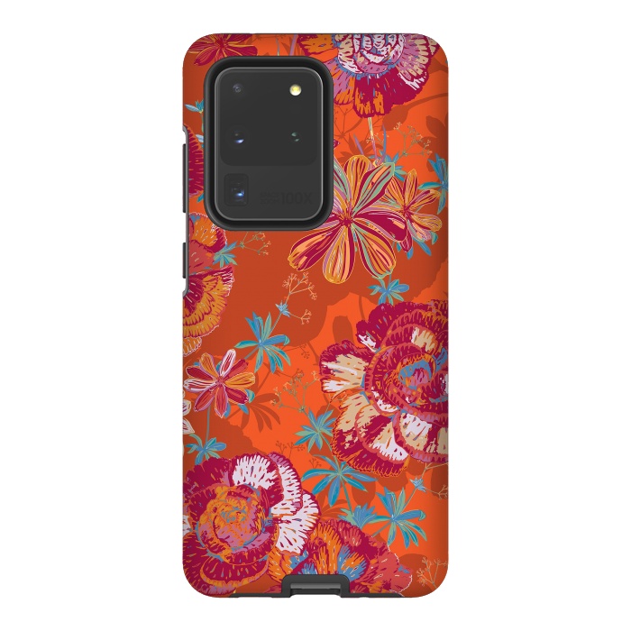 Galaxy S20 Ultra StrongFit Carnation Carnival by Lotti Brown