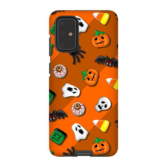 Galaxy S20 Plus StrongFit Halloween Spooky Candies Party by BluedarkArt
