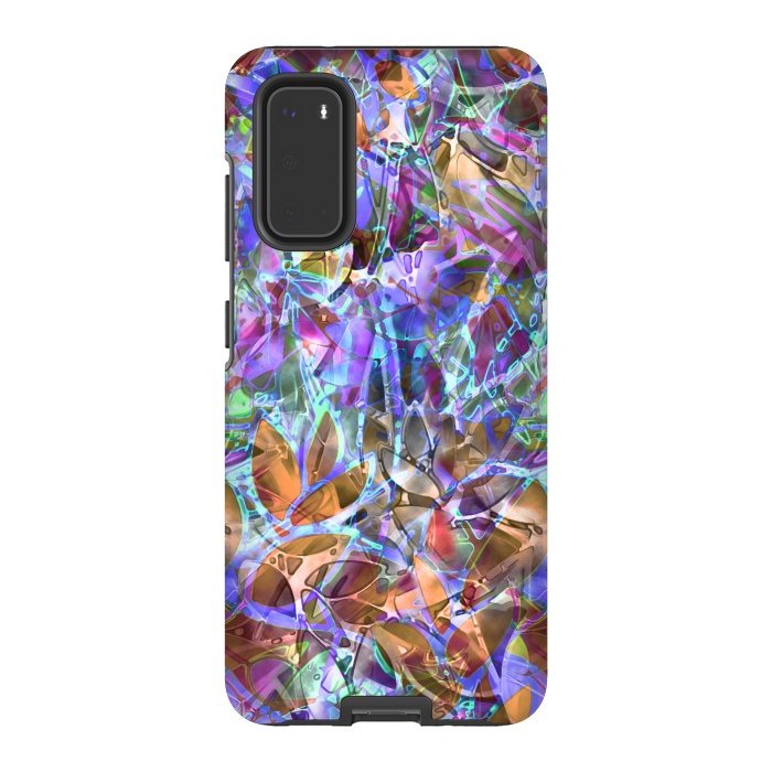 Galaxy S20 StrongFit Floral Abstract Stained Glass G268 by Medusa GraphicArt