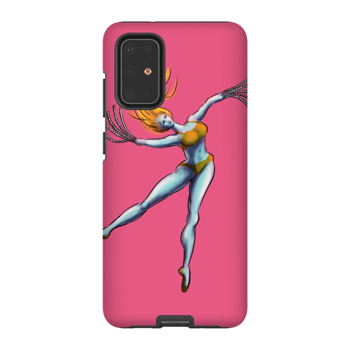 Galaxy S20 Plus StrongFit Weird Dancer Girl With Saw Hands by Boriana Giormova