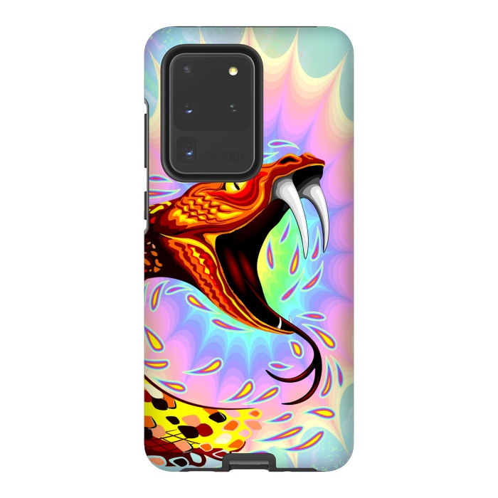 Galaxy S20 Ultra StrongFit Snake Attack Psychedelic Art by BluedarkArt