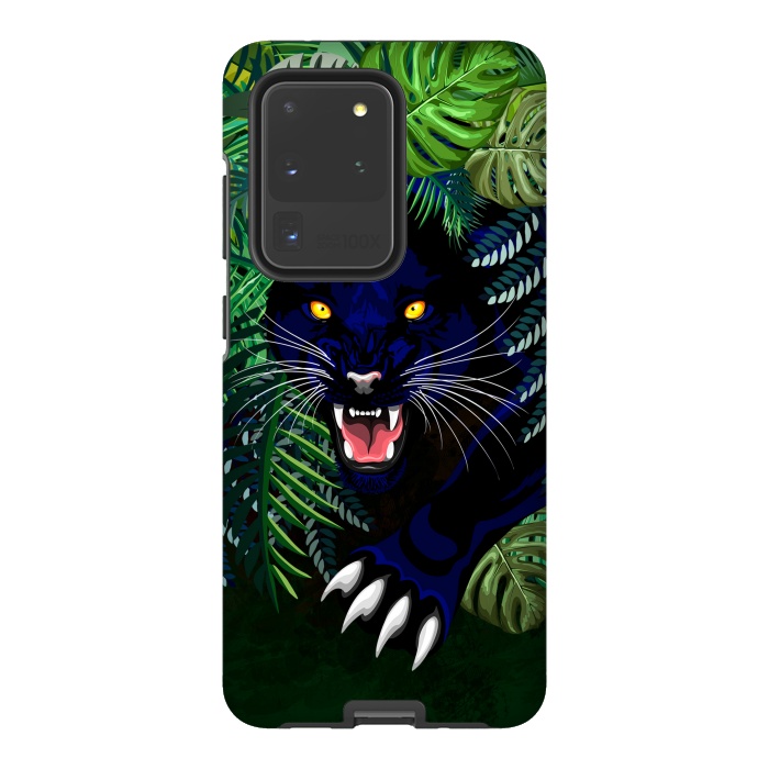 Galaxy S20 Ultra StrongFit Black Panther Spirit coming out from the Jungle by BluedarkArt