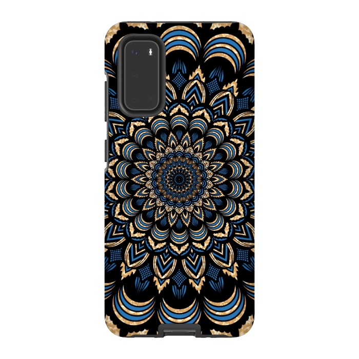 Galaxy S20 StrongFit Dark blue mandala by Jms