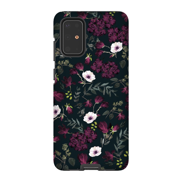 Galaxy S20 Plus StrongFit Romantic Pattern Dark by Anis Illustration