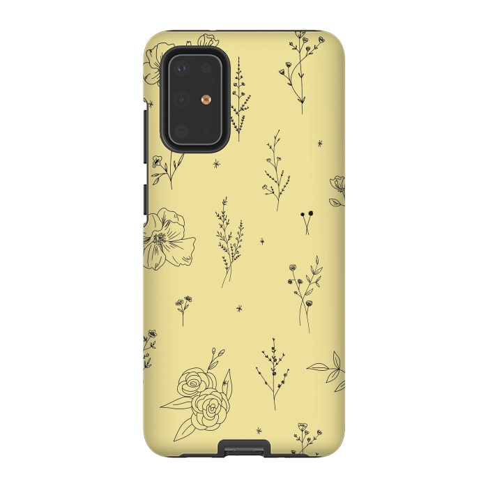 Galaxy S20 Plus StrongFit Flowers & Wildflowers by Anis Illustration