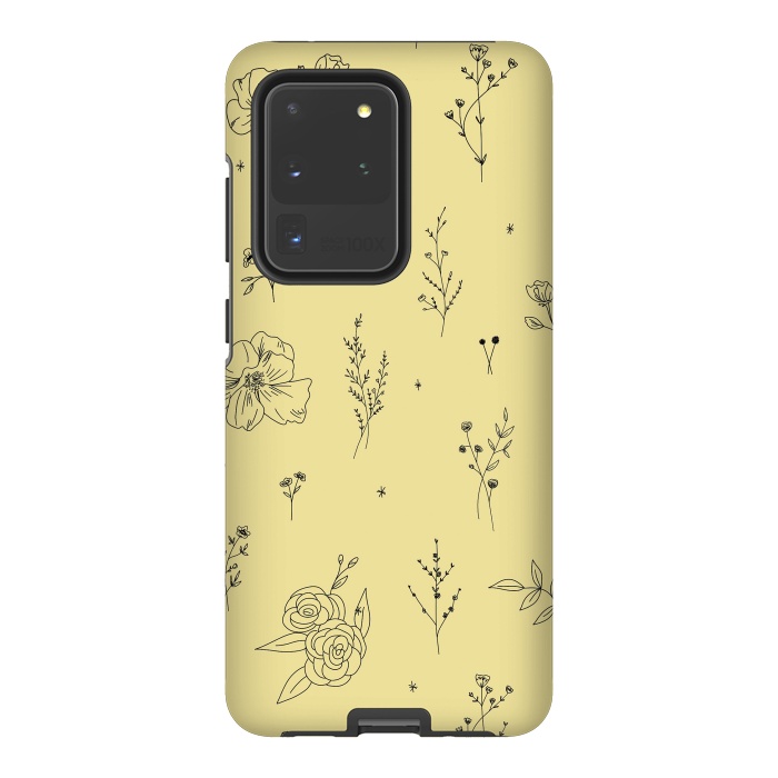Galaxy S20 Ultra StrongFit Flowers & Wildflowers by Anis Illustration