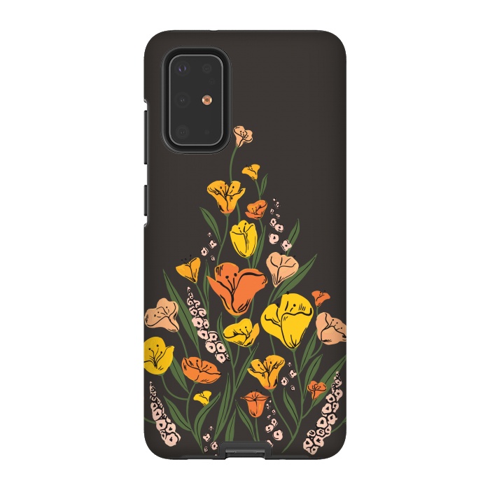 Galaxy S20 Plus StrongFit Wild Poppies by Melissa Lee