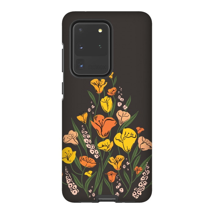 Galaxy S20 Ultra StrongFit Wild Poppies by Melissa Lee