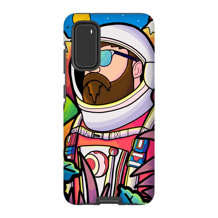 Galaxy S20 StrongFit The astronaut explorer by Steve Wade (Swade)