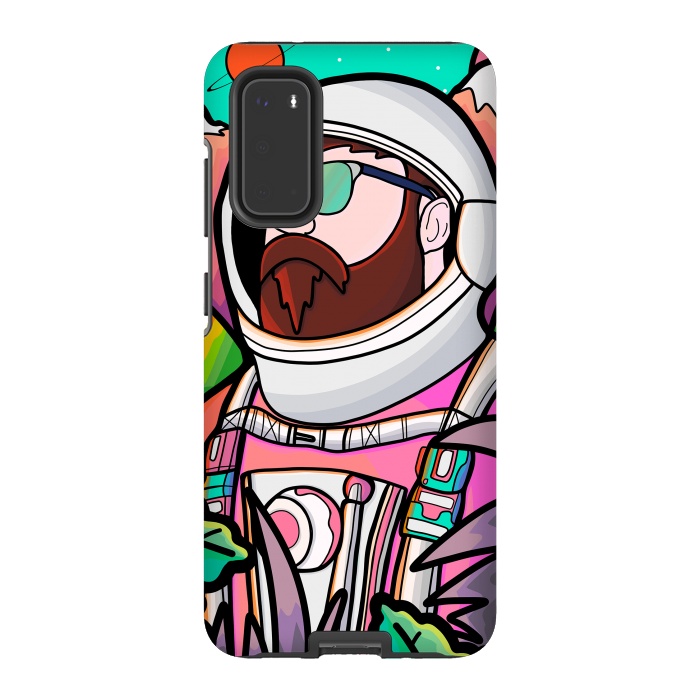 Galaxy S20 StrongFit Pastel astronaut by Steve Wade (Swade)