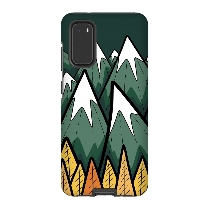 Galaxy S20 StrongFit The green autumn peaks by Steve Wade (Swade)