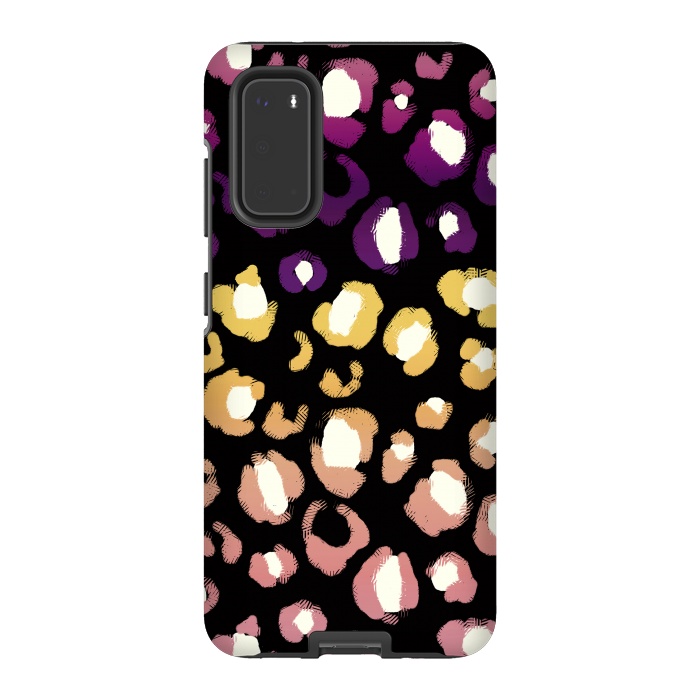 Galaxy S20 StrongFit Gradient graphic leopard print by Oana 